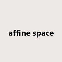 affine space是什么意思
