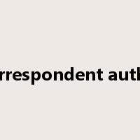 Correspondent author是什么意思