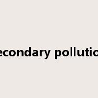 secondary pollution是什么意思