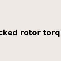 locked rotor torque是什么意思