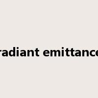 radiant emittance是什么意思