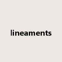 lineaments是什么意思