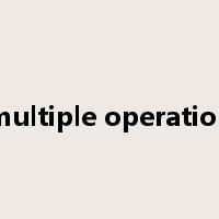 multiple operation是什么意思