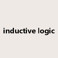 inductive logic是什么意思