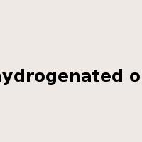 hydrogenated oil是什么意思