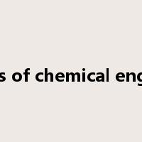 principles of chemical engineering是什么意思