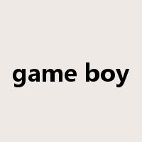 game boy是什么意思
