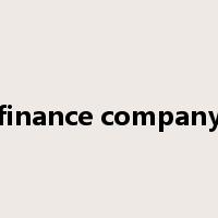 finance company是什么意思