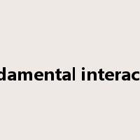 fundamental interaction是什么意思