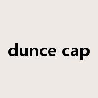 dunce cap是什么意思