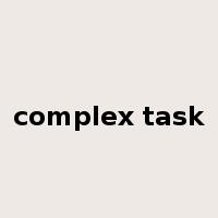 complex task是什么意思
