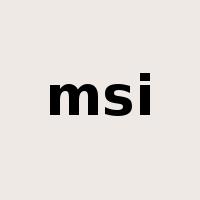 msi是什么意思