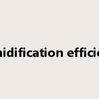 humidification efficiency是什么意思