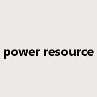 power resource是什么意思