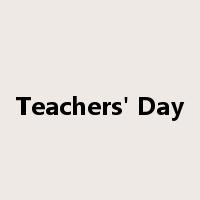 Teachers' Day是什么意思