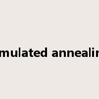 simulated annealing是什么意思