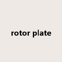 rotor plate是什么意思