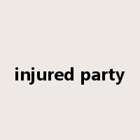 injured party是什么意思