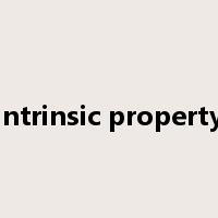 intrinsic property是什么意思