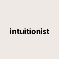 intuitionist是什么意思