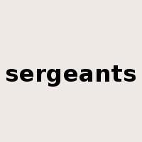 sergeants是什么意思
