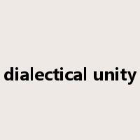 dialectical unity是什么意思