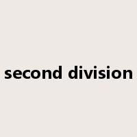 second division是什么意思