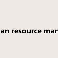 hrm human resource management是什么意思