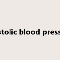 diastolic blood pressure是什么意思