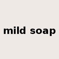 mild soap是什么意思