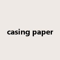 casing paper是什么意思