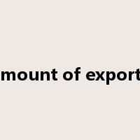 amount of exports是什么意思