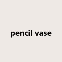 pencil vase是什么意思