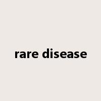 rare disease是什么意思