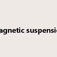 magnetic suspension是什么意思