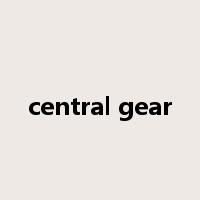 central gear是什么意思