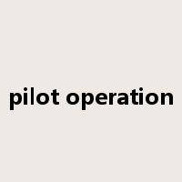 pilot operation是什么意思