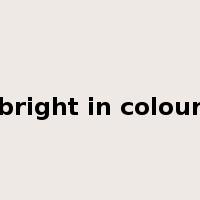 bright in colour是什么意思