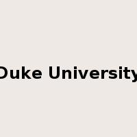 Duke University是什么意思