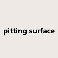 pitting surface是什么意思