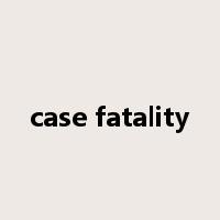 case fatality是什么意思