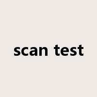 scan test是什么意思