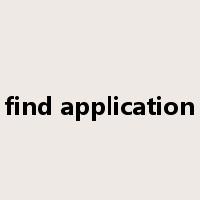 find application是什么意思