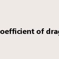 coefficient of drag是什么意思