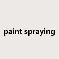 paint spraying是什么意思