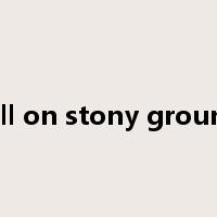 fall on stony ground是什么意思