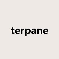 terpane是什么意思