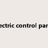 Electric control panel是什么意思