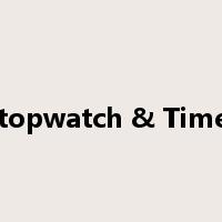Stopwatch & Timer是什么意思