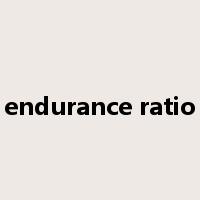 endurance ratio是什么意思
